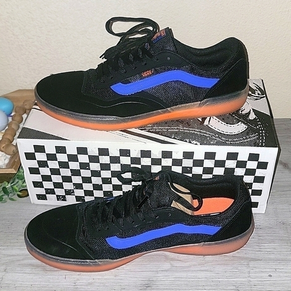 VANS ATHLETIC AVE PRO BLACK ORANGE - Picture 2 of 7